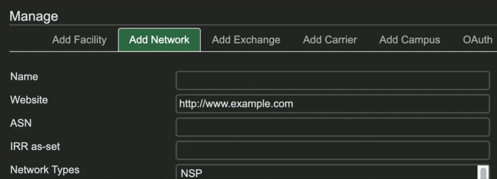 New AS-SET name editor with validation in PeeringDB